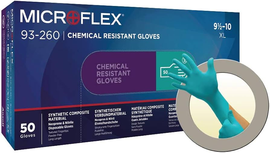 Amazon.com: Ansell 93260110 Chemical Resistant Glove, 50 Pack